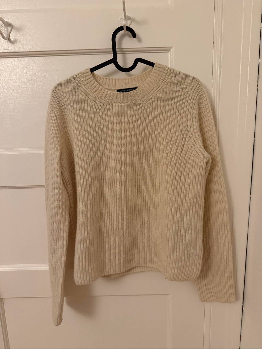 Banana Republic Cashmere Ribbed Crewneck Sweater
